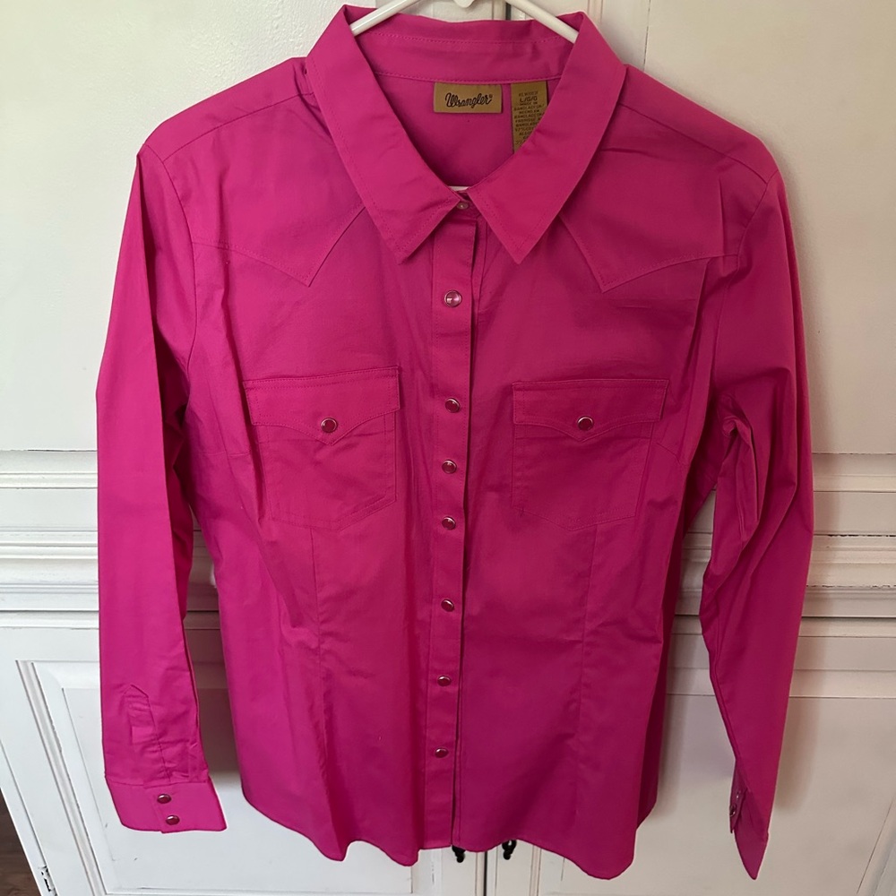 Wrangler Fuchsia Western Shirt